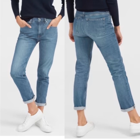 Everlane Boy Friend Medium Wash Denim Jeans- Size 27 Regular - Picture 2 of 15